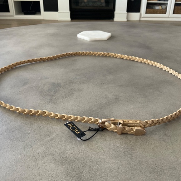 #0329 NWT NOIR GOLD BRAIDED BELT - Picture 2 of 2